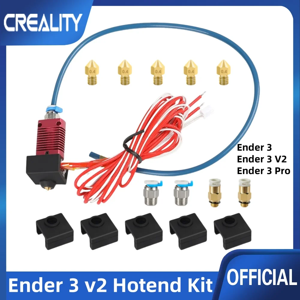 Creality Upgrade Ender 3 Hotend, zmontowana wytłaczarka z rurką PTFE do zestawu Creality Ender 3 Pro/Ender 3… Creality Upgrade Ender 3 Hotend, zmontowana wytłaczarka z rurką PTFE do zestawu Creality Ender 3 Pro/Ender 3…