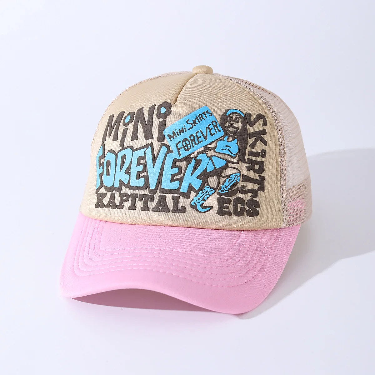 Czapka baseballowa Forever Sponge damska męska outdoorowa wysokiej jakości czapka typu trucker z siatką, przeciwsłoneczna, oddychająca, hip-hopowa Czapka baseballowa Forever Sponge damska męska outdoorowa wysokiej jakości czapka typu trucker z siatką, przeciwsłoneczna, oddychająca, hip-hopowa