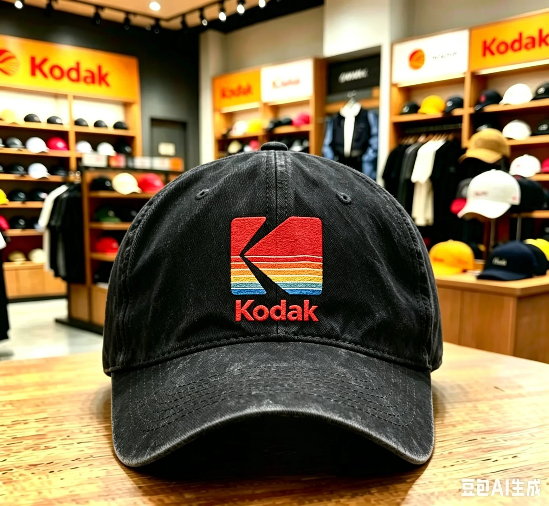 Czapka baseballowa Kodak Seoul 2026 w stylu koreańskim, modna, codzienna, z efektem sprania Czapka baseballowa Kodak Seoul 2026 w stylu koreańskim, modna, codzienna, z efektem sprania