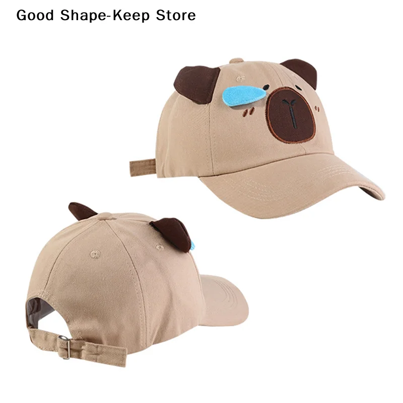 Czapka baseballowa z haftem kapibary dla par, czapka typu dad hat chroniąca przed słońcem, modna, oddychająca czapka golfowa, unisex, czapka z kapibarą, czapka baseballowa