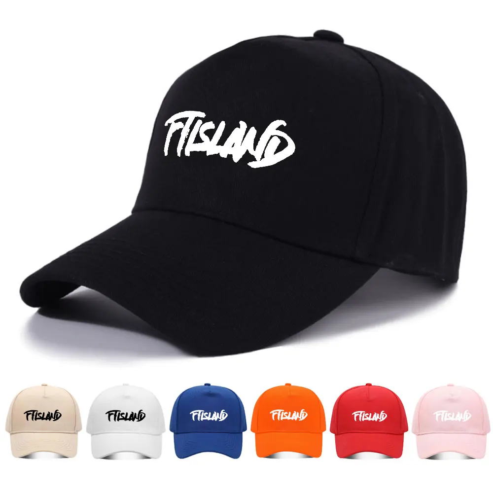 Czapka baseballowa z nadrukiem Kpop FTISLAND dla kobiet i mężczyzn, 100% bawełna, klasyczna czapka streetwear, regulowany rozmiar, do sportów outdoorowych Czapka baseballowa z nadrukiem Kpop FTISLAND dla kobiet i mężczyzn, 100% bawełna, klasyczna czapka streetwear, regulowany rozmiar, do sportów outdoorowych