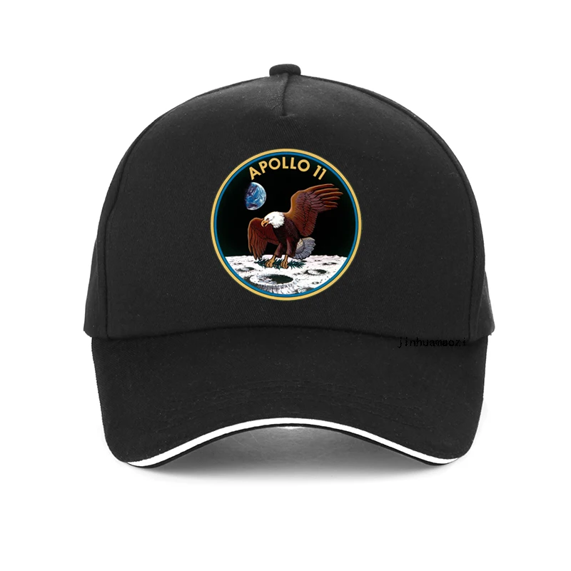 Czapka baseballowa z nadrukiem z okazji 50-lecia lądowania Apollo 11 na Księżycu w USA, unisex, fajna, letnia, regulowana, typu dad hat, snapback Czapka baseballowa z nadrukiem z okazji 50-lecia lądowania Apollo 11 na Księżycu w USA, unisex, fajna, letnia, regulowana, typu dad hat, snapback