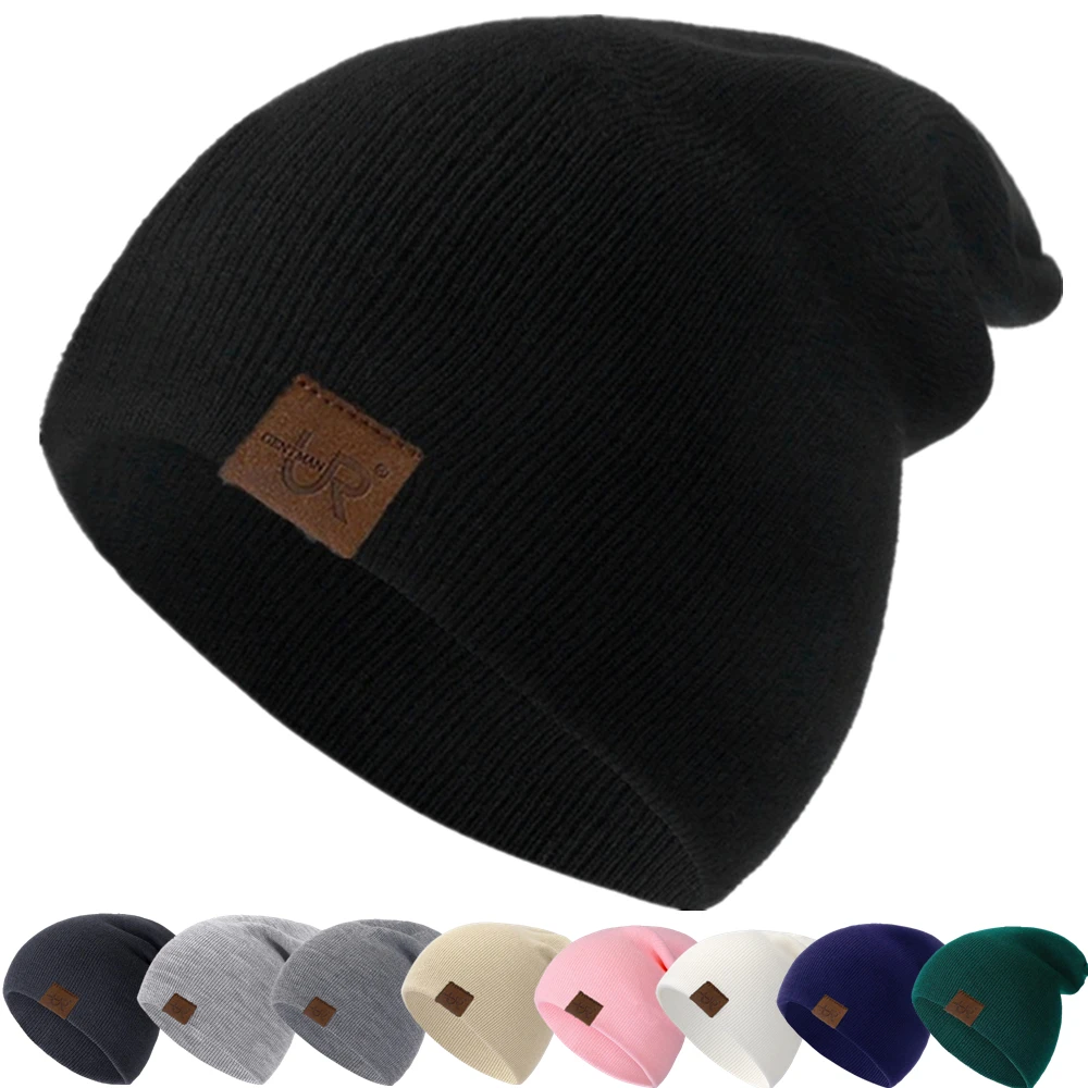 Czapka typu beanie unisex URGENTMAN, codzienna czapka beanie dla kobiet i mężczyzn, ciepła, miękka, dzianinowa, stylowa, gładka czapka zimowa na co dzień