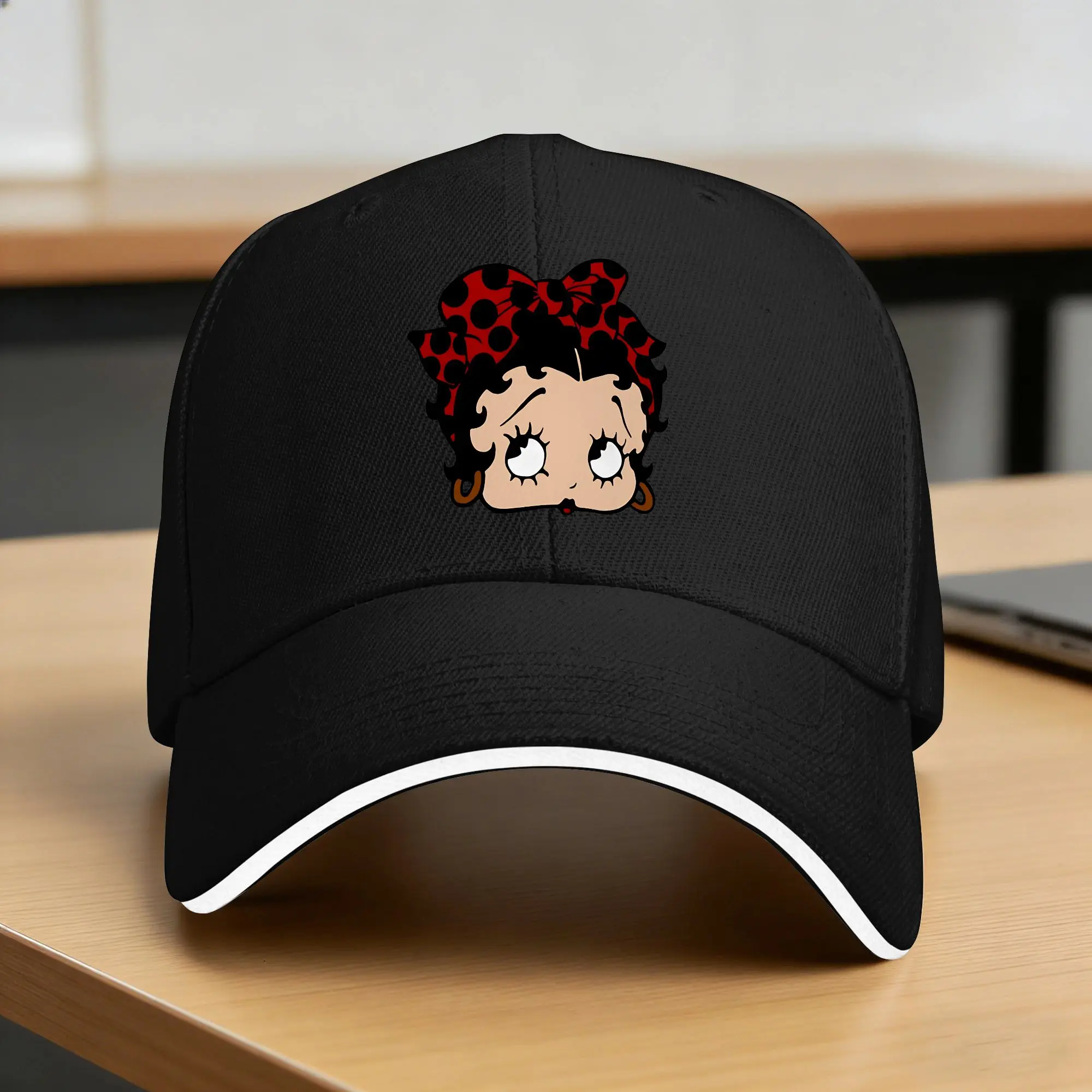 Czapka z daszkiem Bettys Boop Damska Męska z Nadrukiem Typu Trucker Wiosenna Uliczna Moda Wędkarska Regulowana Czapka Snapback Czapka z daszkiem Bettys Boop Damska Męska z Nadrukiem Typu Trucker Wiosenna Uliczna Moda Wędkarska Regulowana Czapka Snapback