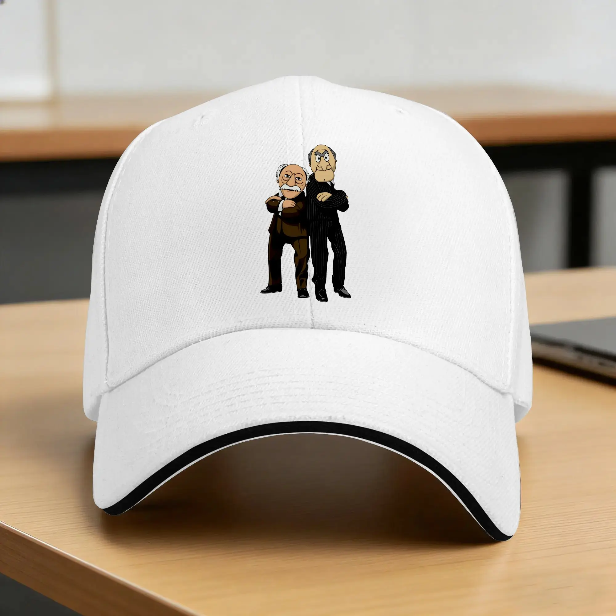 Czapka z daszkiem Statler i Waldorf, styl y2k retro, męska i damska, typu trucker, ochrona przeciwsłoneczna, do sportów outdoorowych, snapback, pomysł na prezent