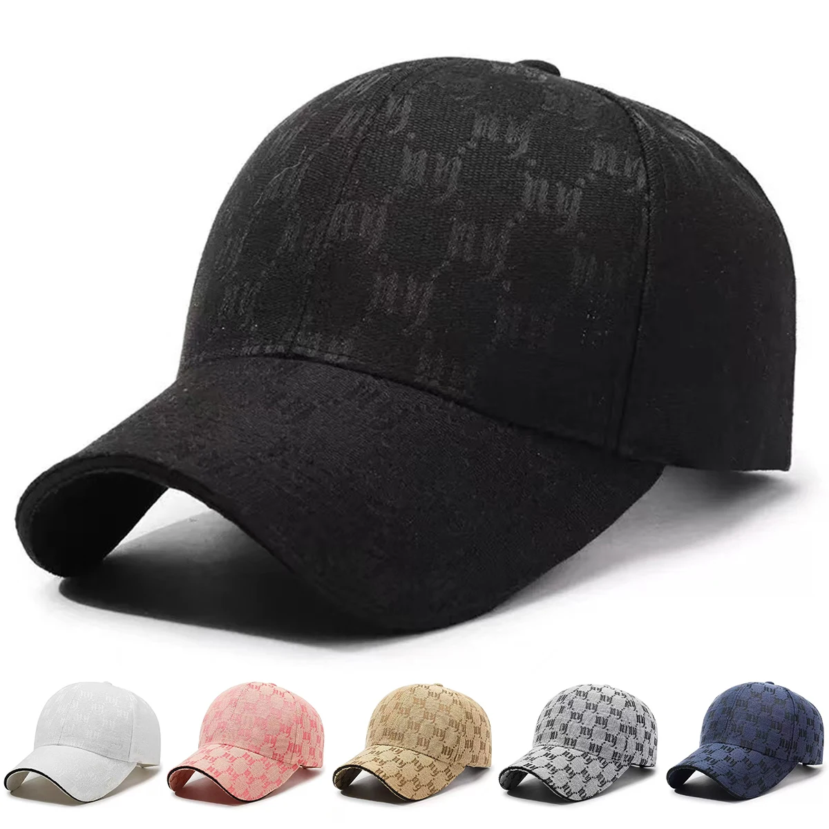 Czapki baseballowe unisex z nadrukiem liter NY, na wiosnę i jesień, regulowane, codzienne, chroniące przed słońcem, czapki sportowe Czapki baseballowe unisex z nadrukiem liter NY, na wiosnę i jesień, regulowane, codzienne, chroniące przed słońcem, czapki sportowe