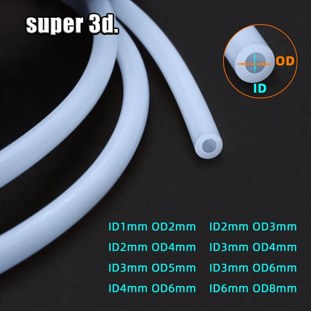 Część do drukarki 3D, 1 metr rurki Bowden Extruder PTFE do hotendu J-Head V5 V6, filament 1.75mm / 3mm…
