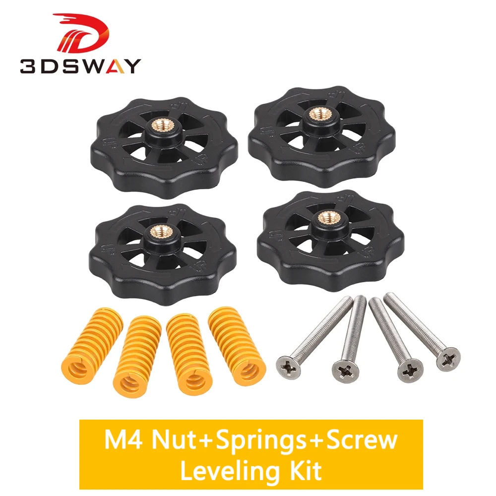 Część drukarki 3D 3dsway M3 M4 nakrętka sprężynowa zestaw śrubowy do podgrzewania podgrzewane łóżko platforma… Część drukarki 3D 3dsway M3 M4 nakrętka sprężynowa zestaw śrubowy do podgrzewania podgrzewane łóżko platforma…