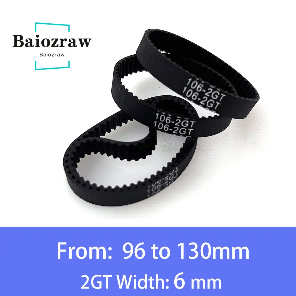 Części do drukarek 3D GT2 6 mm Gumowy pasek rozrządu z zamkniętą pętlą 96 98 100 102 104 106 108 110 112 114…
