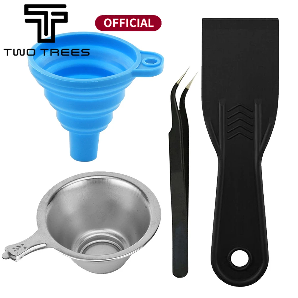 Części do drukarek 3D lejek silikonowy + metalowy filtr żywiczny UV kubek + pincety + żywica SLA specjalne… Części do drukarek 3D lejek silikonowy + metalowy filtr żywiczny UV kubek + pincety + żywica SLA specjalne…