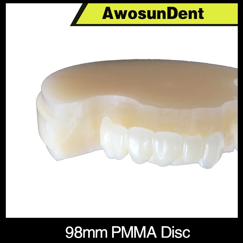 D98mm Dental wielowarstwowe dyski PMMA żywica akrylowa laboratorium użyj bloku Cad Cam