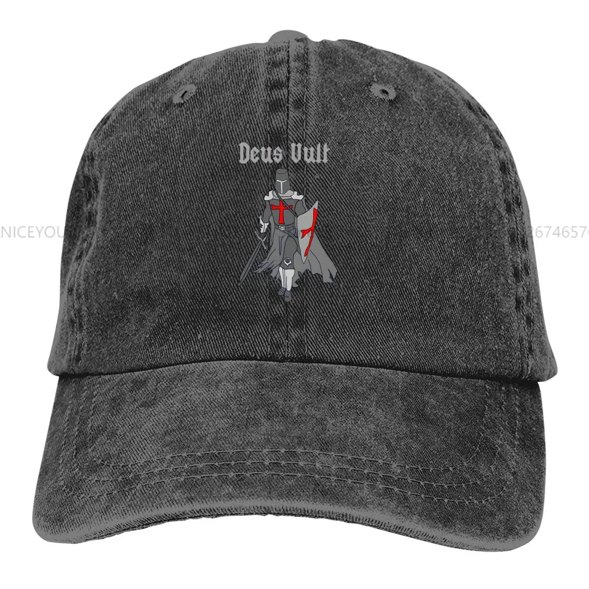 Deus Vult God chce, aby czapki baseballowe z daszkiem rycerzy templariuszy parasol przeciwsłoneczny czapki dla mężczyzn