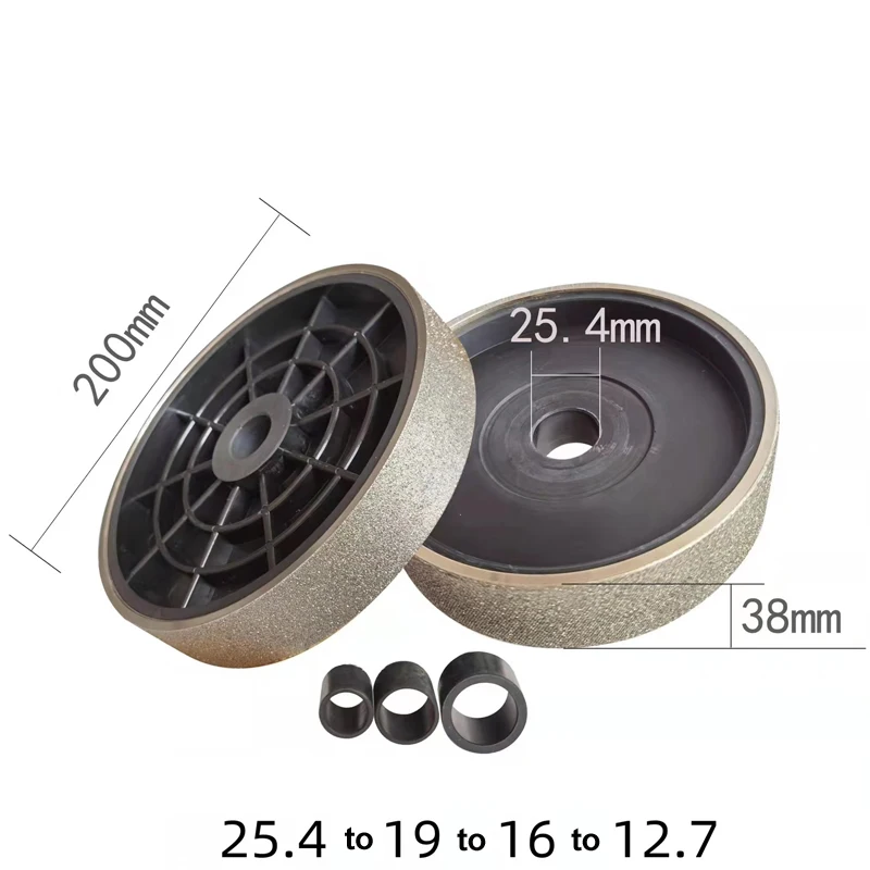 Diamentowa tarcza szlifierska 8 cali (200 mm średnicy), 38 mm grubości, otwór 25,4 mm, elektroplaterowana, do… Diamentowa tarcza szlifierska 8 cali (200 mm średnicy), 38 mm grubości, otwór 25,4 mm, elektroplaterowana, do…