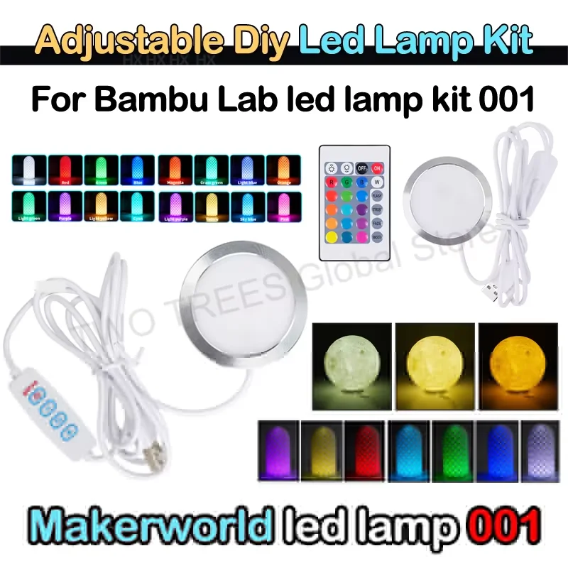 DIY Model dla Bambu Lab Led Lamp Kit For Bambulab Light Kit Warm White / Multicolor Led Light Parts 3D… DIY Model dla Bambu Lab Led Lamp Kit For Bambulab Light Kit Warm White / Multicolor Led Light Parts 3D…
