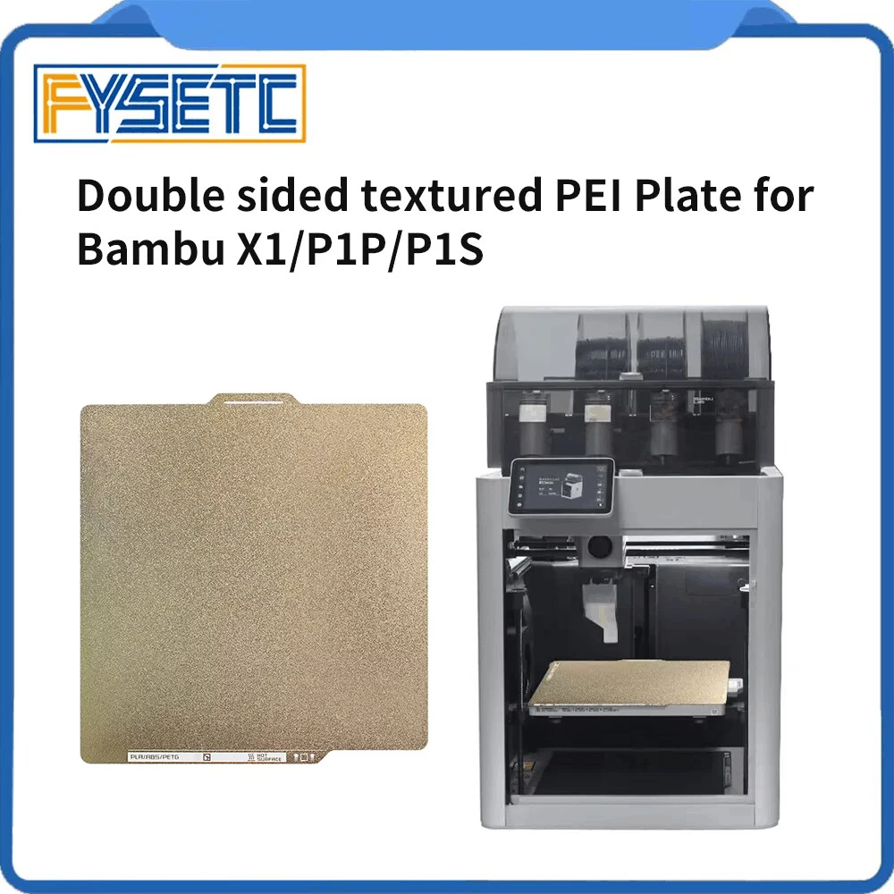 Dla Bambu Lab X1 P1P P1S Płyta konstrukcyjna PEI 257 * 257 mm Tekstura łóżka Dwustronna stal sprężynowa Dla…