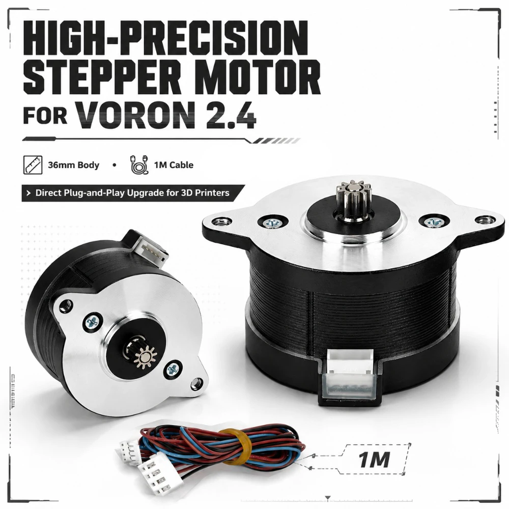Dla Voron 2.4 NEMA14 36mm silnik okrągły naleśnik 6BYG1204-A-6QHT dla Orbiter Sherpa drukarka 3D Voron Mini… Dla Voron 2.4 NEMA14 36mm silnik okrągły naleśnik 6BYG1204-A-6QHT dla Orbiter Sherpa drukarka 3D Voron Mini…