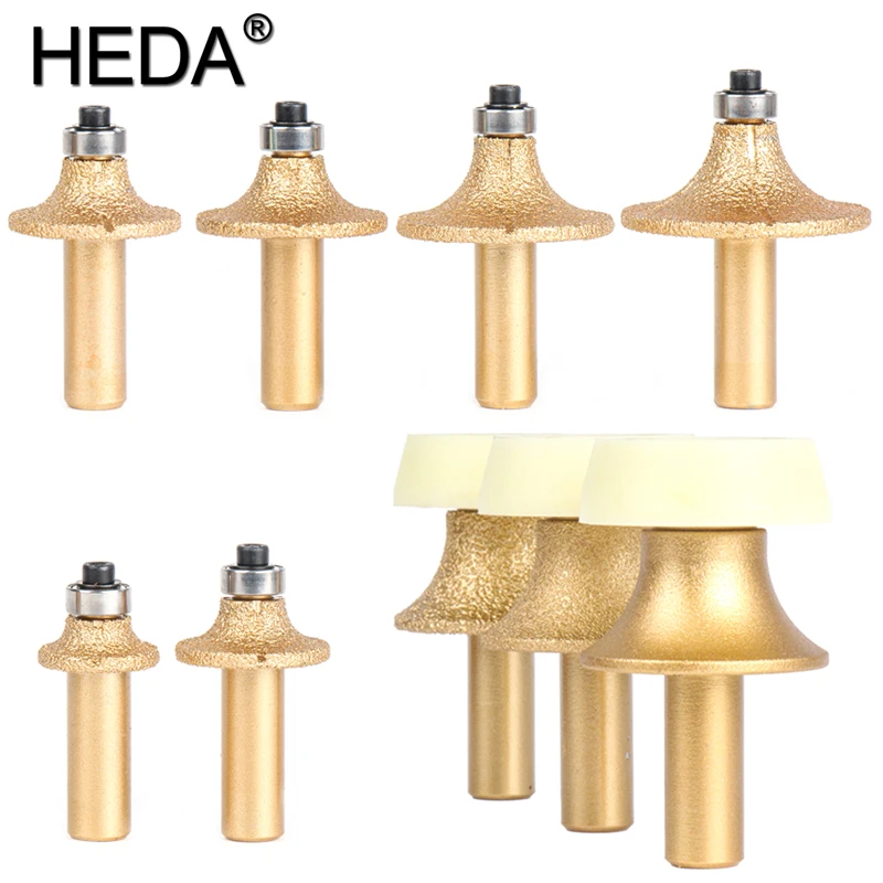 Drobnoziarnisty R5/R8/R10/R12/R15/R18 lutowany próżniowo frez diamentowy z 1/2 „okrągły trzpień do kamienia… Drobnoziarnisty R5/R8/R10/R12/R15/R18 lutowany próżniowo frez diamentowy z 1/2 „okrągły trzpień do kamienia…