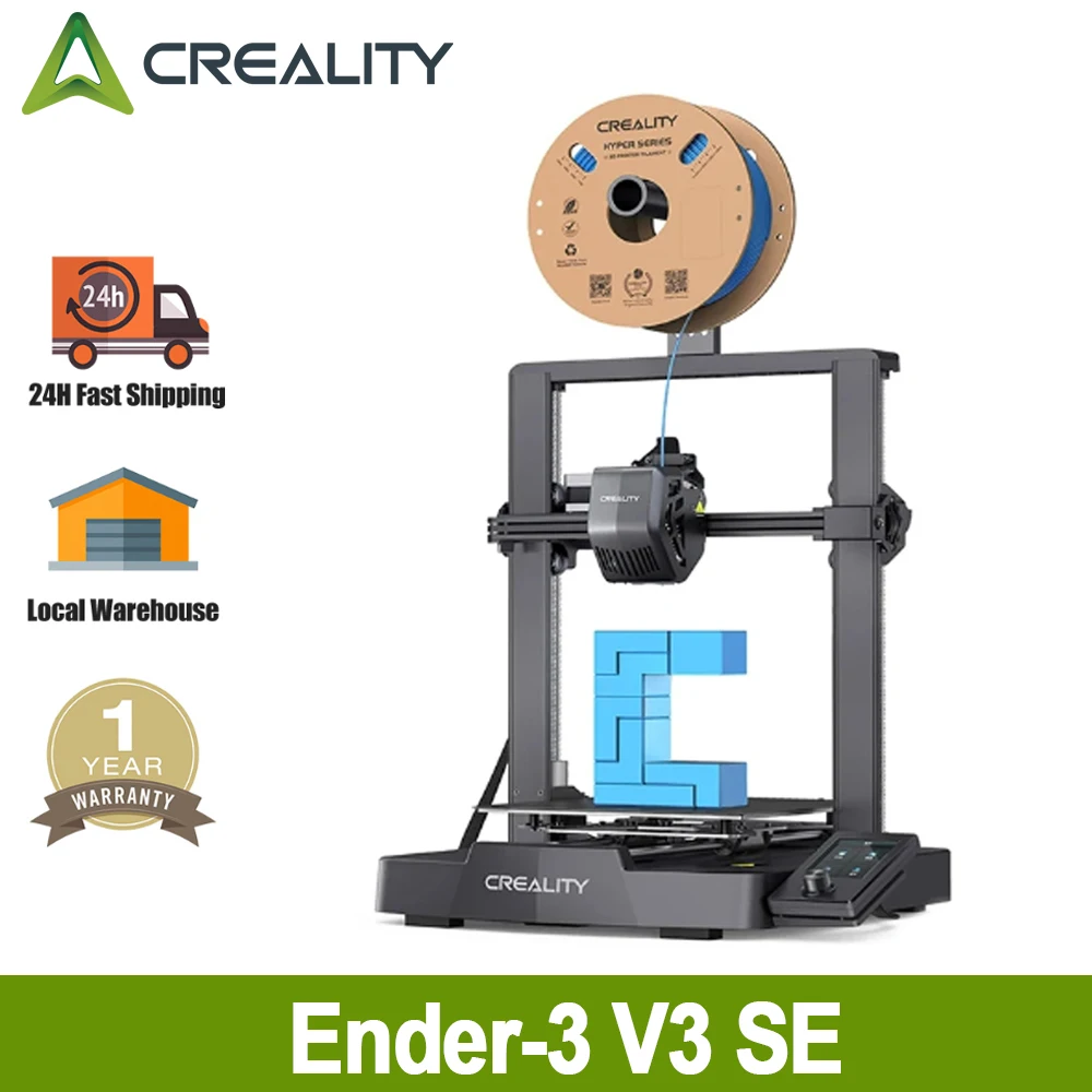 Drukarka 3D Creality Ender-3 V3 SE Bezproblemowa automatyczna poziomowanie Wytłaczarka Sprite Podwójna oś Z PC…
