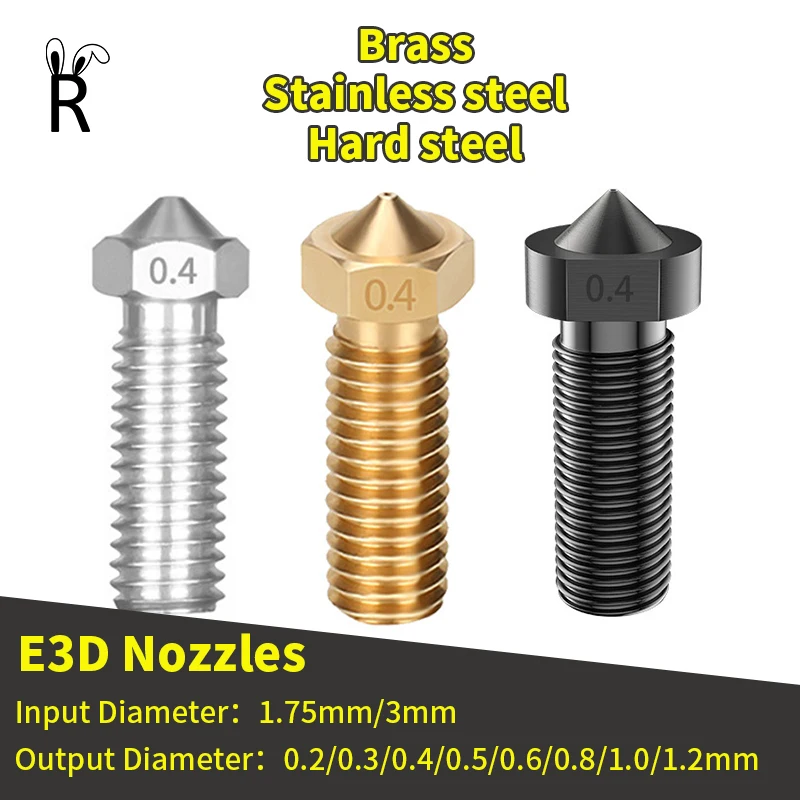 Drukarka 3D Hotend Volcano Dysza E3D M6Thread 0.2/0.3/0.4/0.5/0.6/0.8/1.0/1.2mm Dla 1.75/3mm Filament Printer… Drukarka 3D Hotend Volcano Dysza E3D M6Thread 0.2/0.3/0.4/0.5/0.6/0.8/1.0/1.2mm Dla 1.75/3mm Filament Printer…