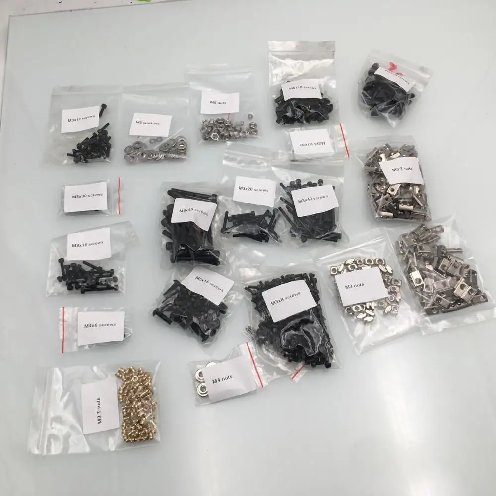 Drukarka 3D V2.4 R1/R2 DIY Project Śruby mocujące Nakrętki Pełny zestaw Śruby do drukarki 3D Voron 2.4 Pełny…