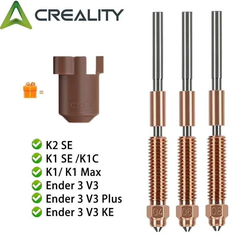 Dysza Creality Ender 3 V3/K1C, dysza Unicorn Quick-Swap z silikonową osłoną do drukarek 3D K1C/K1 SE/Ender 3…