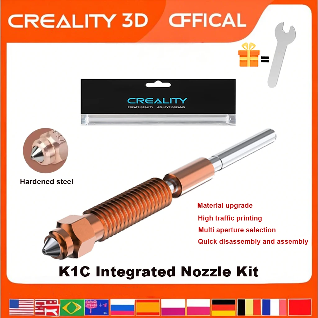  Dysza Creality K2 SE Quick-Swap 0.2/0.4/0.6/0.8/1.0mm z narzędziem, dysza o wysokim przepływie do drukarek… Dysza Creality K2 SE Quick-Swap 0.2/0.4/0.6/0.8/1.0mm z narzędziem, dysza o wysokim przepływie do drukarek…