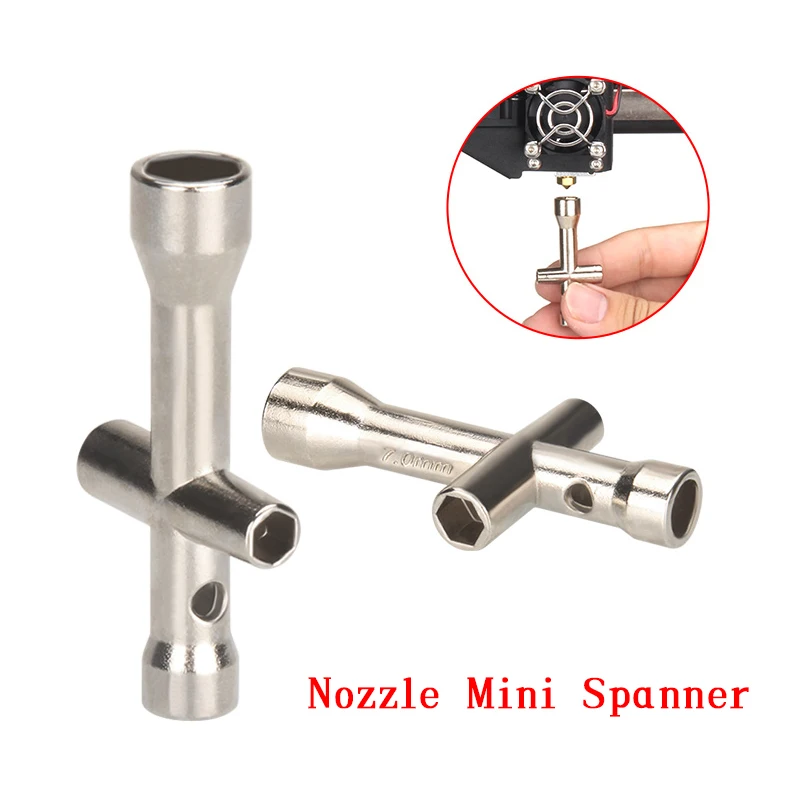 Dysza drukarki 3D 4 w 1 V5 V6 Mini klucz płaski M2 M2.5 M3 M4 Nakrętka śruby Sześciokątny klucz krzyżakowy do… Dysza drukarki 3D 4 w 1 V5 V6 Mini klucz płaski M2 M2.5 M3 M4 Nakrętka śruby Sześciokątny klucz krzyżakowy do…
