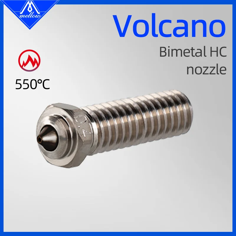 Dysza wulkaniczna Mellow NF, bimetaliczna (miedź i hartowana stal), części do drukarek 3D, powłoka DLC odporna… Dysza wulkaniczna Mellow NF, bimetaliczna (miedź i hartowana stal), części do drukarek 3D, powłoka DLC odporna…