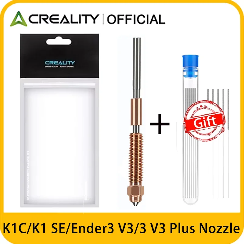 Dysze Creality K1C, oficjalny zestaw dysz szybkozłącznych „Unicorn” z narzędziem do czyszczenia, wykonany ze… Dysze Creality K1C, oficjalny zestaw dysz szybkozłącznych „Unicorn” z narzędziem do czyszczenia, wykonany ze…