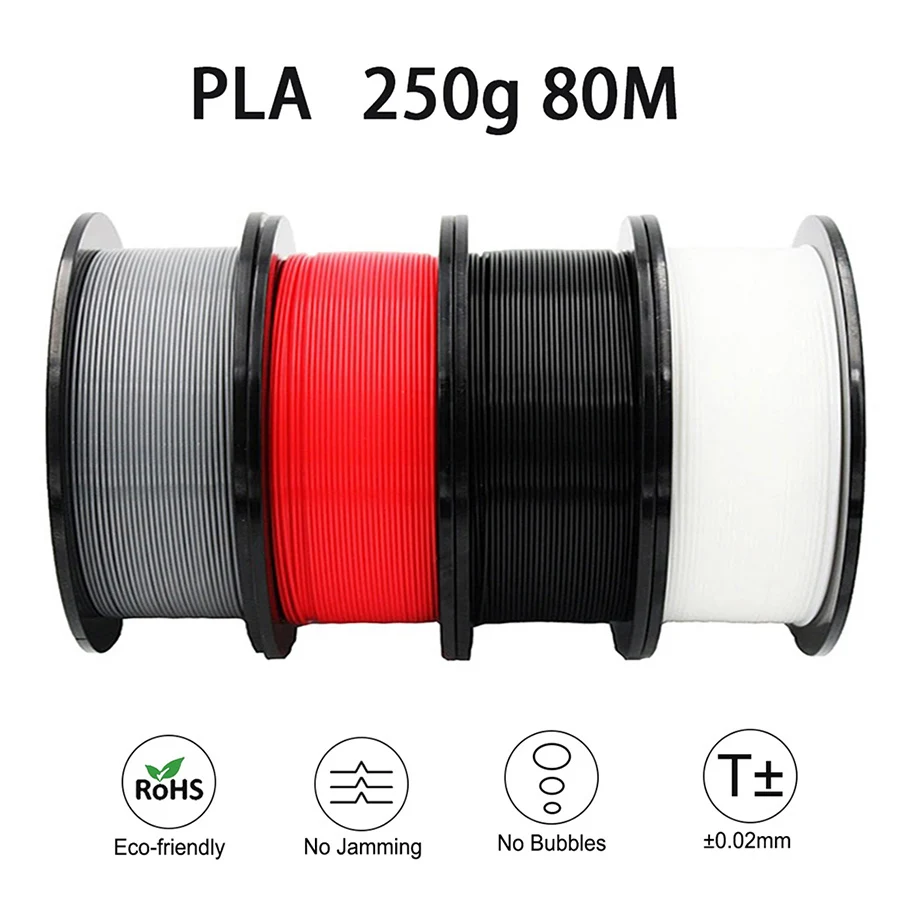 Easythreed Filament do druku 3D PLA 250g Długość 80M Średnica 1,75mm Materiał do drukarki FDM Easythreed Filament do druku 3D PLA 250g Długość 80M Średnica 1,75mm Materiał do drukarki FDM