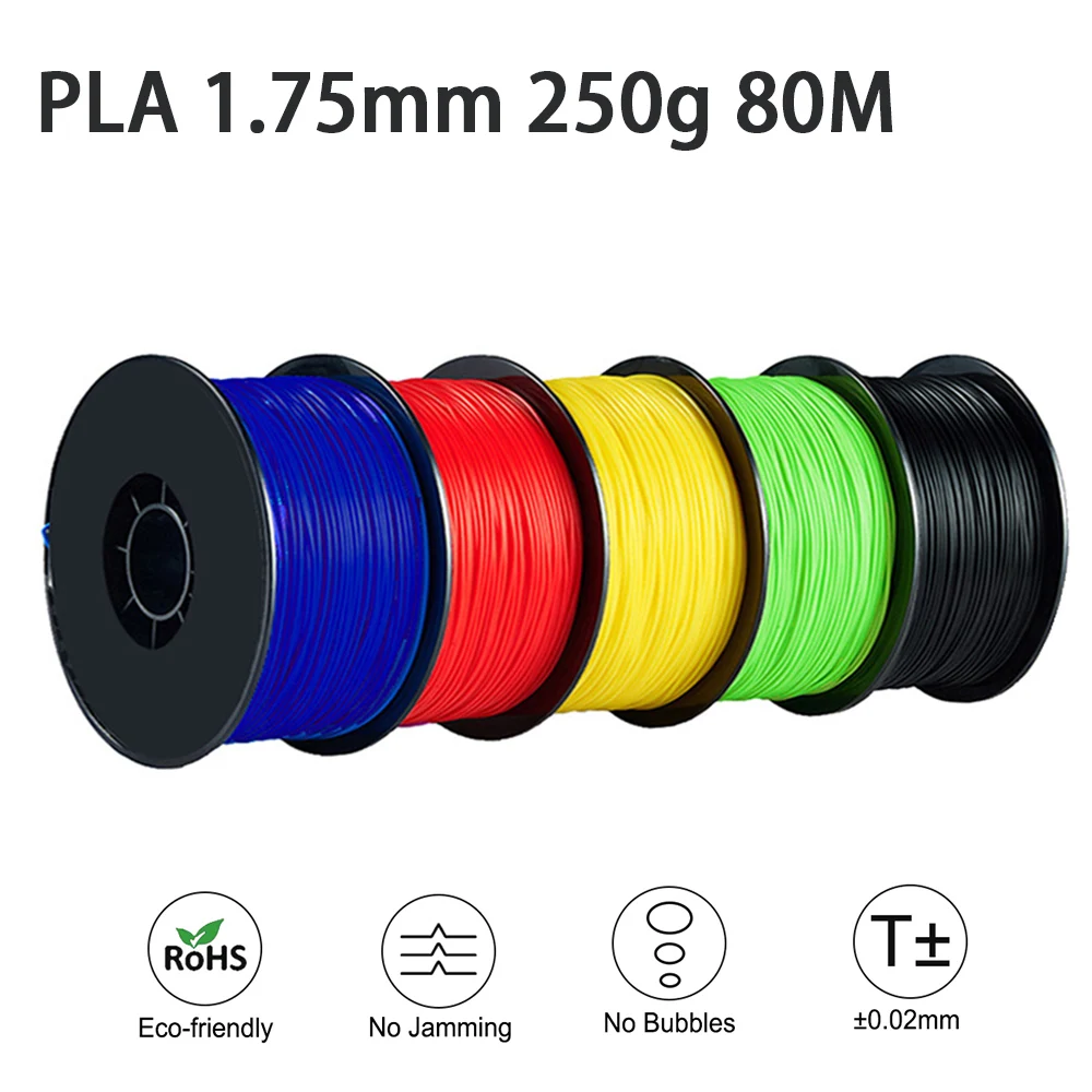 Easythreed Filament do druku 3D PLA 250g Długość 80M Średnica 1,75mm Materiał do drukarki FDM