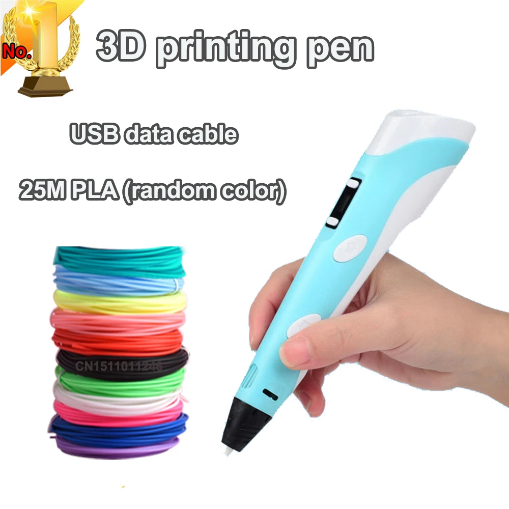 Elektroniczny długopis do drukowania 3D z wyświetlaczem LED 25M Filament PLA Dzieci Narzędzie do rysowania USB…