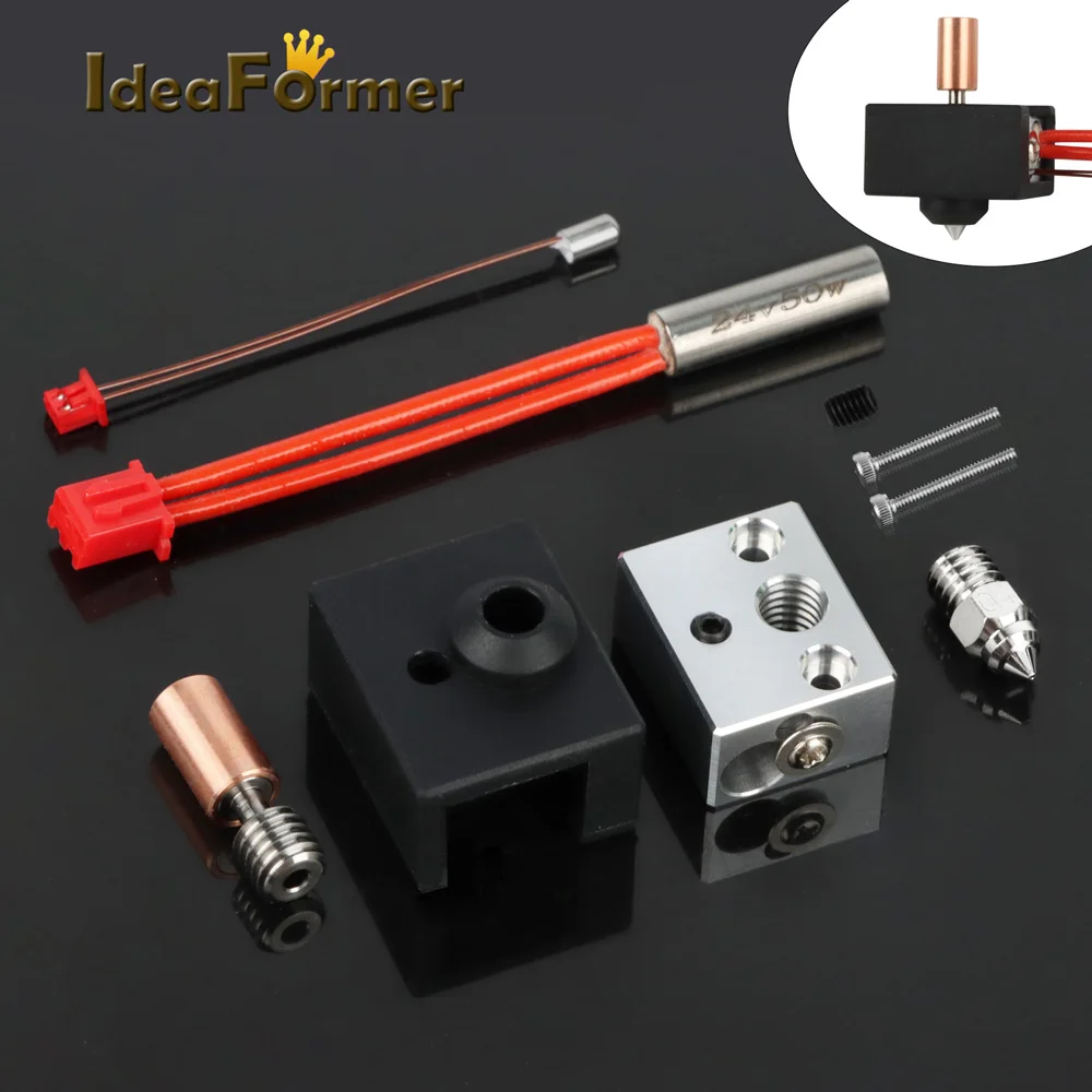 Element grzewczy do drukarki 3D Hotend Bimetal Heatbreak Max 300 ℃ Temp dla Ender-3 S1 CR-10 Smart Pro expuder…
