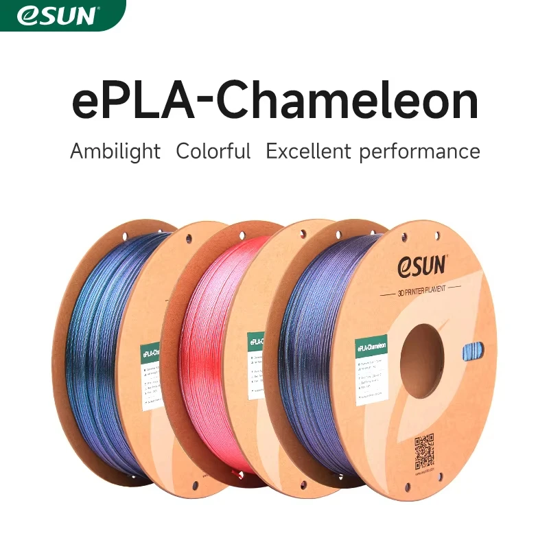 eSUN Chameleon PLA Filament 1.75mm 1KG Glitter 3D Printer PLA Filament Gradient Color Upgraded PLA For Bambu…