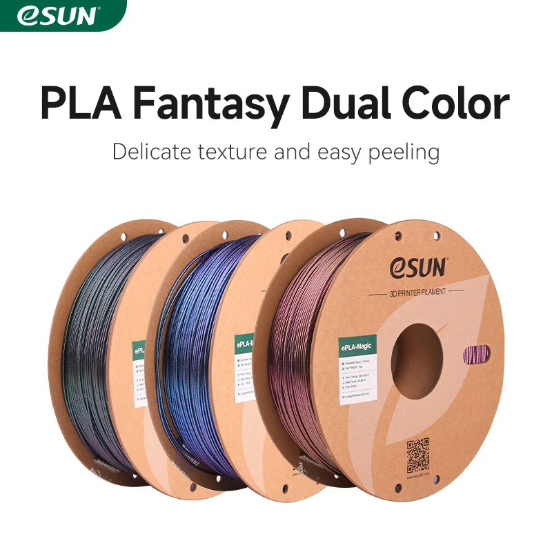 eSUN Magic PLA 3D Filament Dual Color 3D Printer Filament 1.75MM 1KG Glitter Filament Dark Twinkling DIY 3D… eSUN Magic PLA 3D Filament Dual Color 3D Printer Filament 1.75MM 1KG Glitter Filament Dark Twinkling DIY 3D…