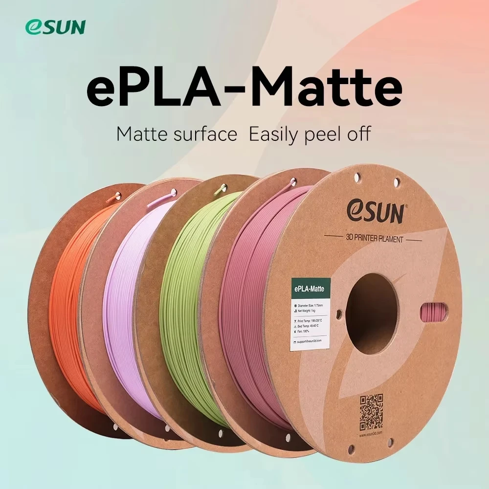 eSUN PLA Matte 3D Printer Filament 1.75mm Dimensional +/- 0.03mm 1KG (2.2 LBS) Szpula Materiał do drukowania…