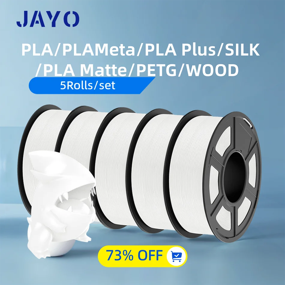 Filament 3D JAYO PLA/PLA META/PETG/SILK PLA+/drewno/PLA marmur/ APLA 1,75 mm 5 rolek 1,1 kg/0,5 kg Filament do… Filament 3D JAYO PLA/PLA META/PETG/SILK PLA+/drewno/PLA marmur/ APLA 1,75 mm 5 rolek 1,1 kg/0,5 kg Filament do…