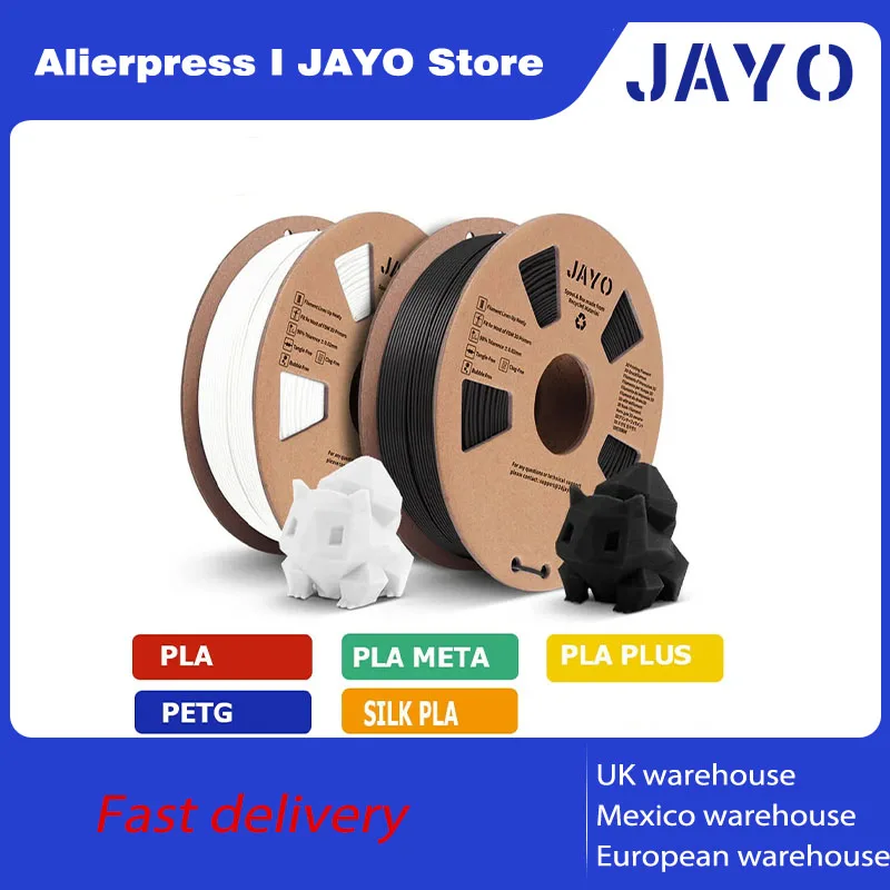 Filament do drukarki 3D JAYO PETG/PLA+/SILK/PLA/Marble/WoodTPU/ABS 2 rolki Filament 1,75 mm Materiał… Filament do drukarki 3D JAYO PETG/PLA+/SILK/PLA/Marble/WoodTPU/ABS 2 rolki Filament 1,75 mm Materiał…