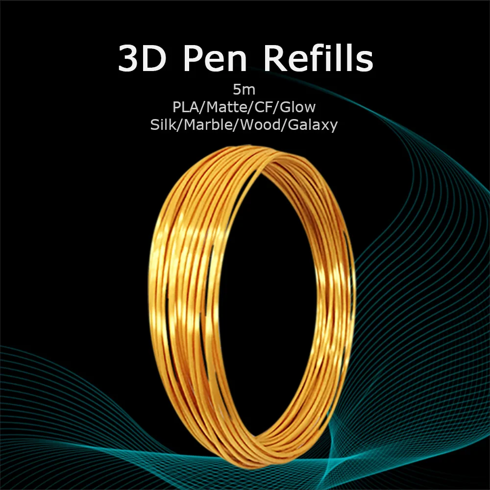 Filament do pióra 3D 5M Pla Plastic 1.75Mm Silk Dual Matte Carbon Fiber Marble Wood Glitter White Black Red…