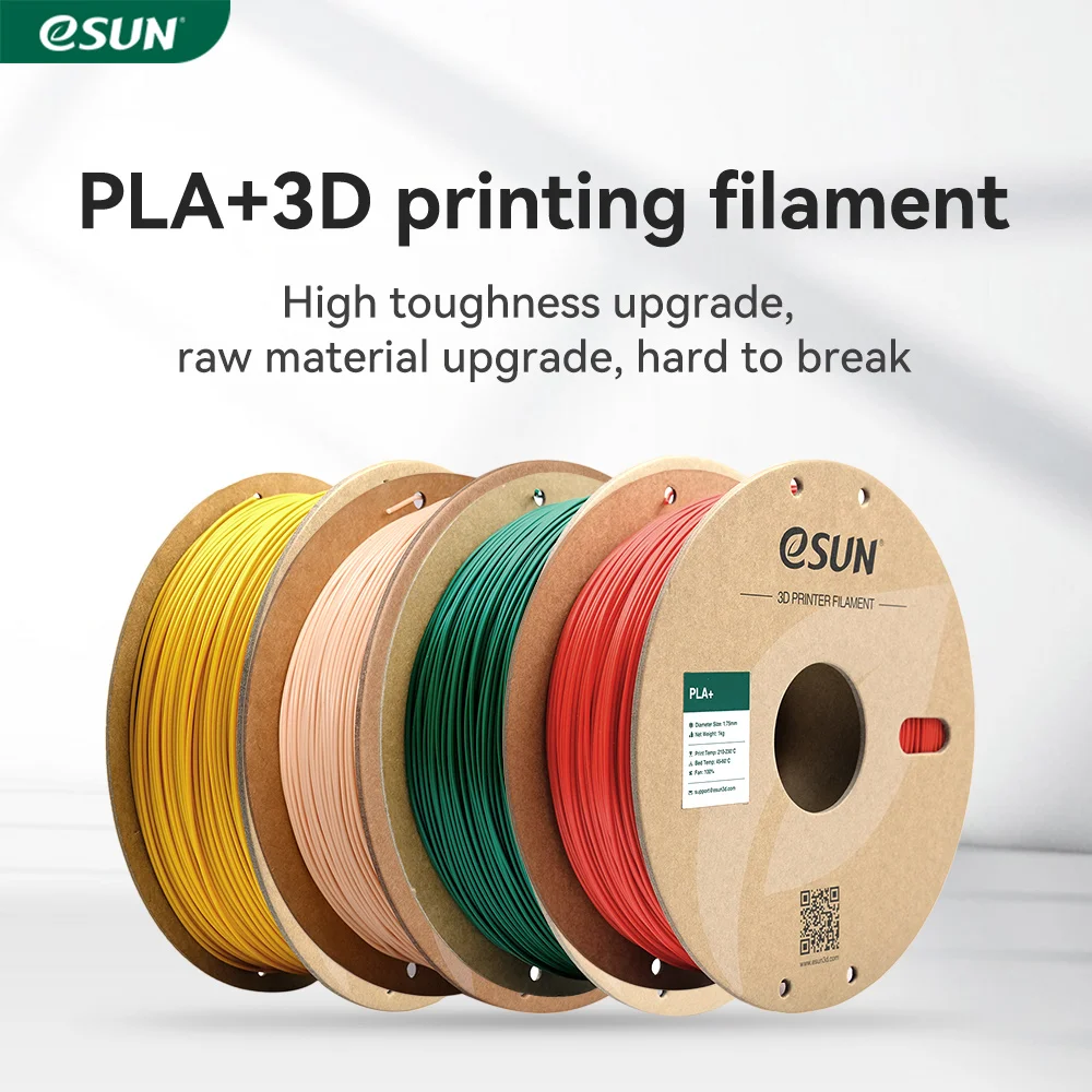 Filament eSUN PLA do drukarki 3D Filament PLA+ 1,75 mm Dokładność wymiarowa +/- 0,03 mm 1 kg (2,2 LBS) Szpula…