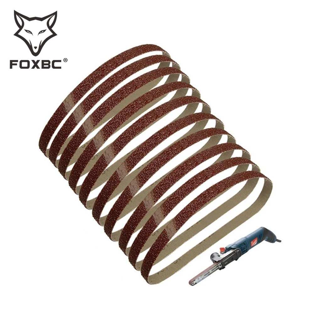 FOXBC 10 sztuk 13x457mm taśmy szlifierskie ścierne 1/2 „x18” papier ścierny 40 60 80 120 180 240 Grit tlenek… FOXBC 10 sztuk 13x457mm taśmy szlifierskie ścierne 1/2 „x18” papier ścierny 40 60 80 120 180 240 Grit tlenek…