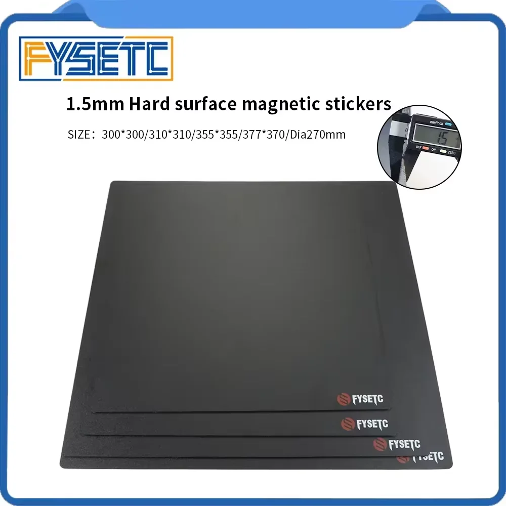 FYSETC 1,5 mm twarda powierzchnia Naklejki magnetyczne Odporność na wysoką temperaturę Części drukarki 3D do… FYSETC 1,5 mm twarda powierzchnia Naklejki magnetyczne Odporność na wysoką temperaturę Części drukarki 3D do…