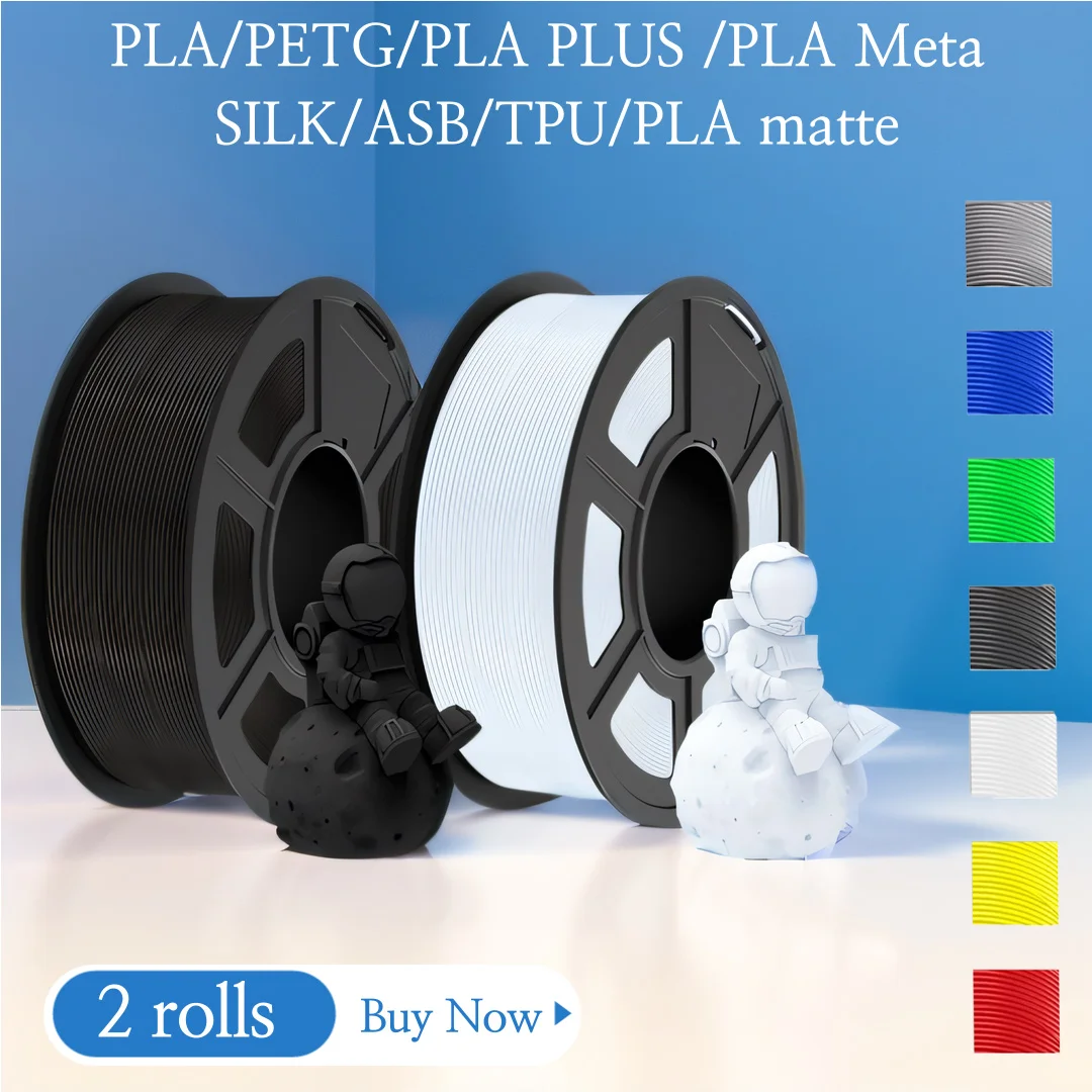 JAYO drukarka 3D PLA/PETG/PLA PLUS/PLA META/SILK/ASB Filament 1.75mm 2 rolki 1.1KG/0.65KG Filament do drukarki…