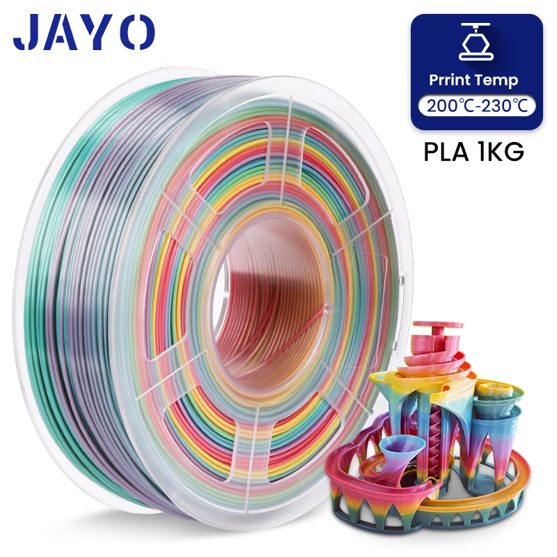 JAYO PLA/PETG/SILK/PLA Meta Filament 1Roll Filament do drukarki 3D 1,75 mm Filament 3D PLA Materiały… JAYO PLA/PETG/SILK/PLA Meta Filament 1Roll Filament do drukarki 3D 1,75 mm Filament 3D PLA Materiały…