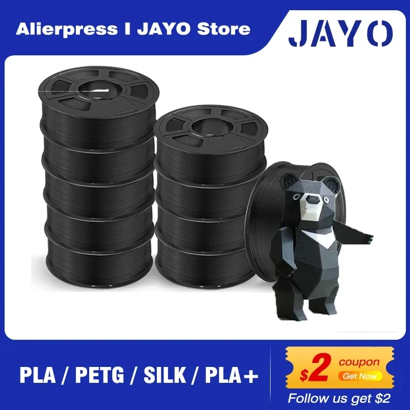JAYO PLA PLA PLUS ABS PETG SILK Filament 1.75MM 10 rolek / zestaw uzupełnień Nietoksyczny PLA Meta 3D Printer… JAYO PLA PLA PLUS ABS PETG SILK Filament 1.75MM 10 rolek / zestaw uzupełnień Nietoksyczny PLA Meta 3D Printer…