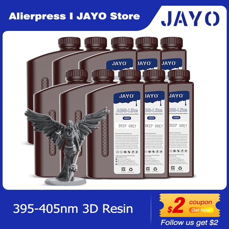 JAYO Standard/ABS-Like/PA-Like/High Temp/Though Resin 10KG 395-405nm Fotopolimer utwardzany promieniami UV…