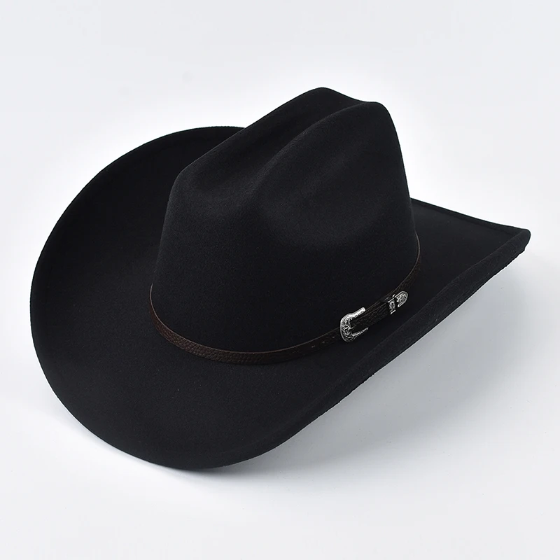 Kapelusz kowbojski unisex w stylu western z skórzanym, vintage’owym, szerokim rondem, elegancki kapelusz jazzowy dla kobiet i mężczyzn, kapelusz cloche, kapelusz kościelny, sombrero, czapka męska Kapelusz kowbojski unisex w stylu western z skórzanym, vintage’owym, szerokim rondem, elegancki kapelusz jazzowy dla kobiet i mężczyzn, kapelusz cloche, kapelusz kościelny, sombrero, czapka męska