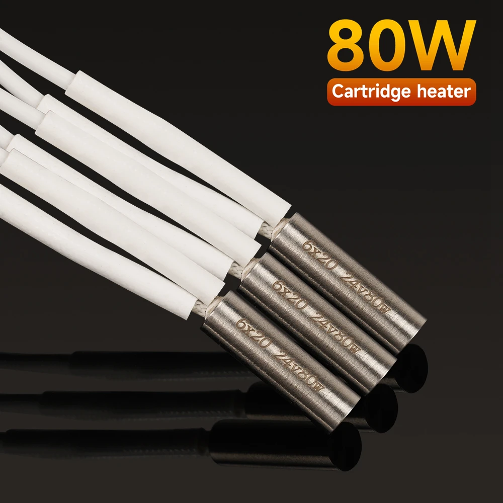 KINGROON 24V 80W Wkład grzejny 6 * 20mm 1M Wysokotemperaturowa rura szybkiego ogrzewania do części drukarki 3D… KINGROON 24V 80W Wkład grzejny 6 * 20mm 1M Wysokotemperaturowa rura szybkiego ogrzewania do części drukarki 3D…