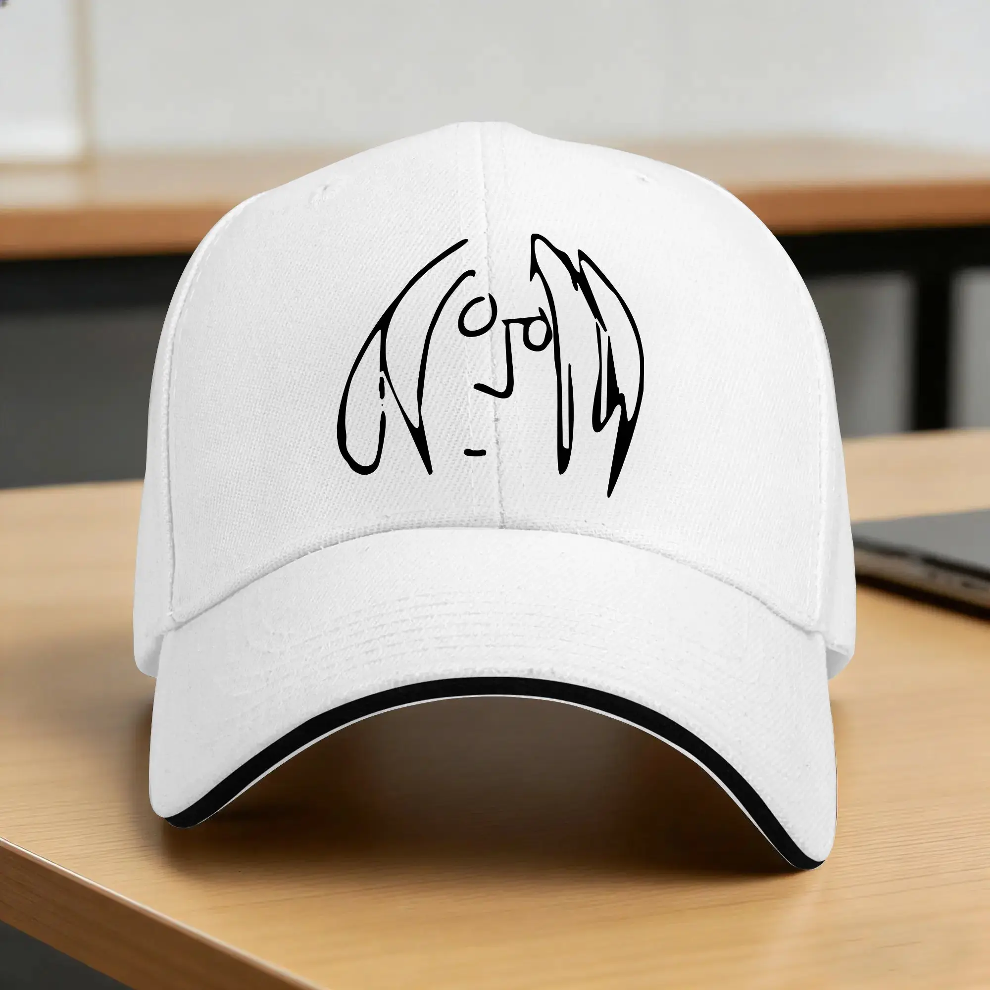 Letnia wojna się zakończyła Czapka z daszkiem John Lennon Biegający Hippie Street Style Nadruk Czapki przeciwsłoneczne Unisex Męskie czapki z daszkiem chroniące przed słońcem