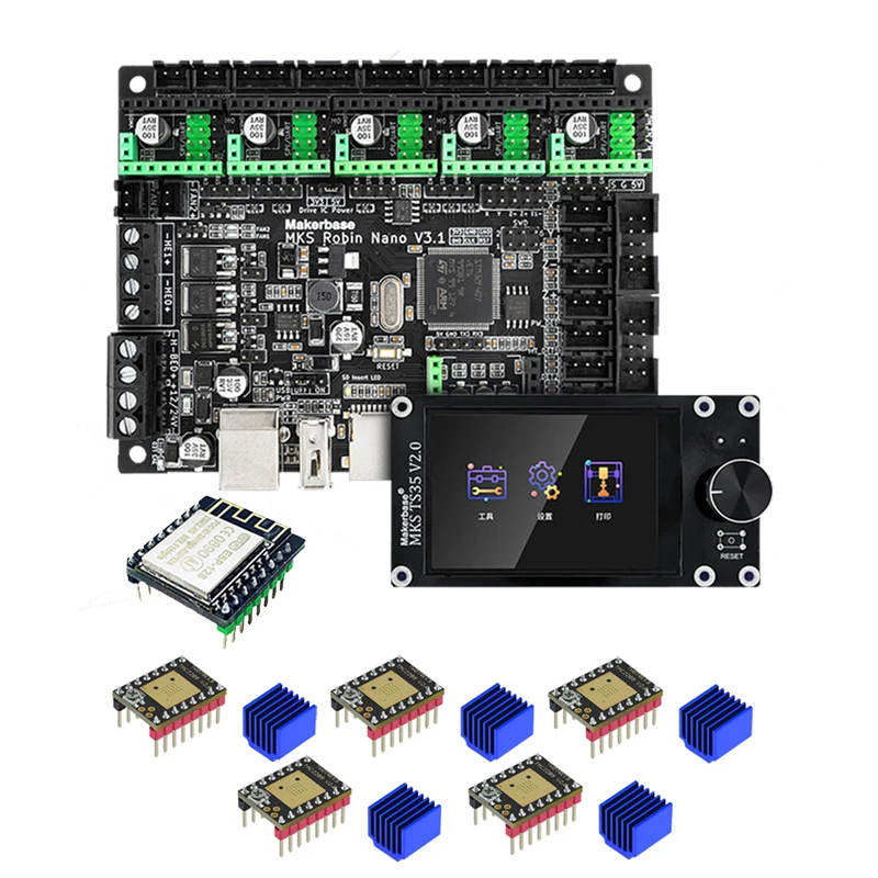 Makerbase MKS Robin Nano V3.1 Płyta sterowania drukarki 3D Płyta główna TS35 Ekran dotykowy TFT Kompatybilny z…